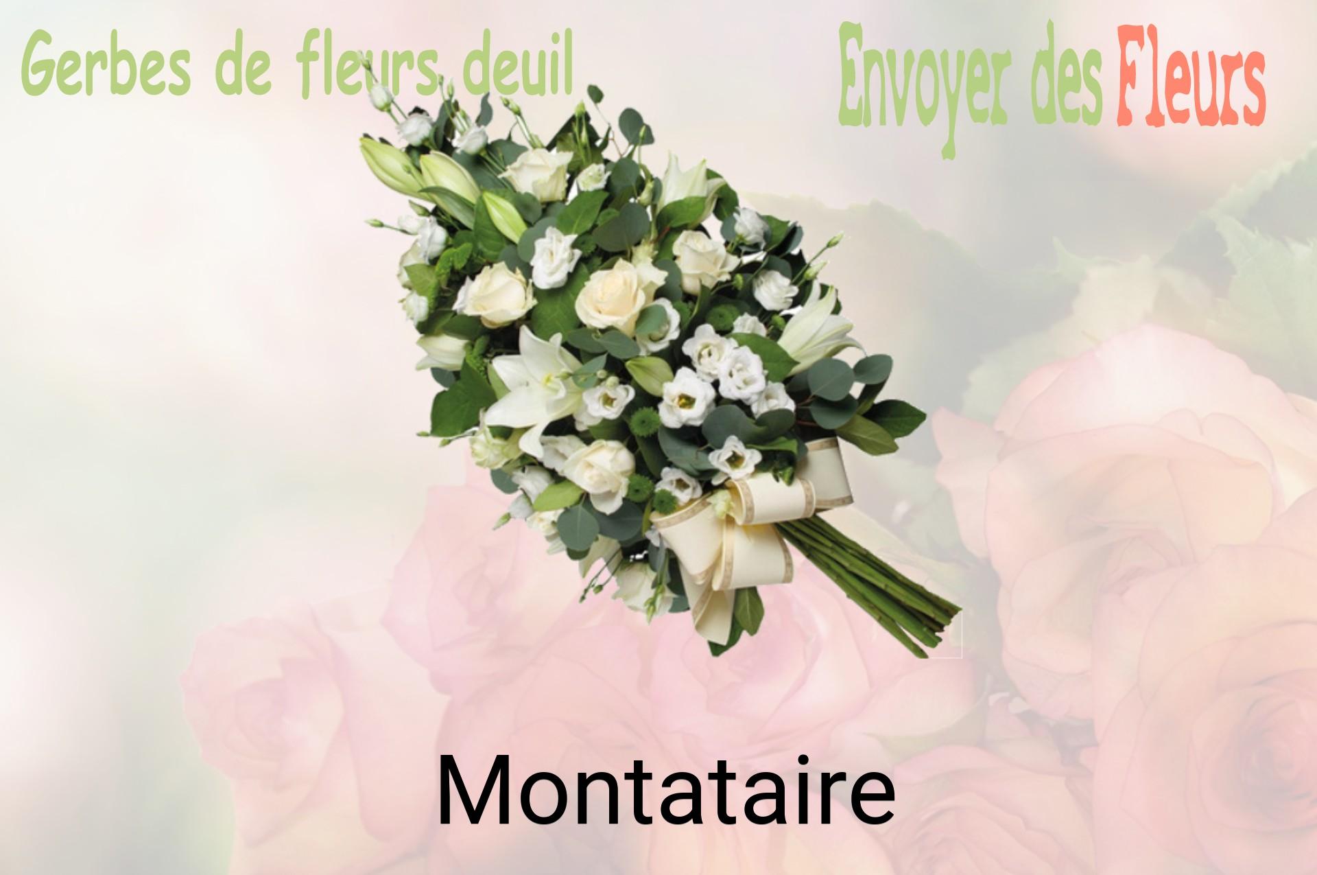 Gerbe de fleurs de deuil livrée à Montataire